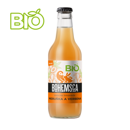 BIO limonáda MERUŇKA a VERBENA-330-ml - 15 ks