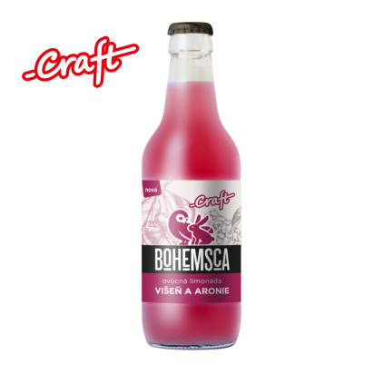 CRAFT limonáda VIŠEŇ a ARONIE 330 ml - 15 ks