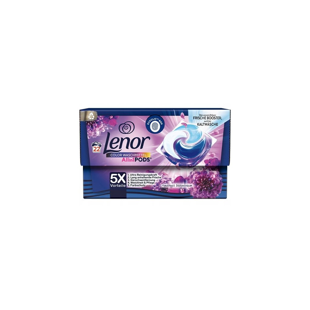 LENOR pracie kapsule Allin1 Color Amethyst 22ks