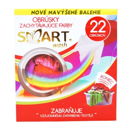 Obrúsky do prania proti zafarbeniu textílií s funkciou ochrany farby - SMART Wash 22ks
