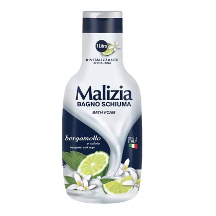 MALIZIA Taliansky pena do kupela Bergamotto Bergamotka Salvia 1000 ml 1l