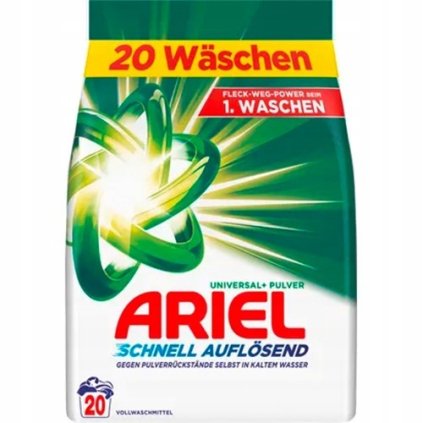 Ariel Strahlend Rein Nemecky praci prasok Univerzalne vrecko 20 prani