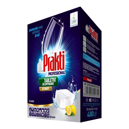 Tablety do umývačky riadu DR.Prakti v boxe - all in 1 - 30ks s pridanou účinnosťou proti vodnému kameňu
