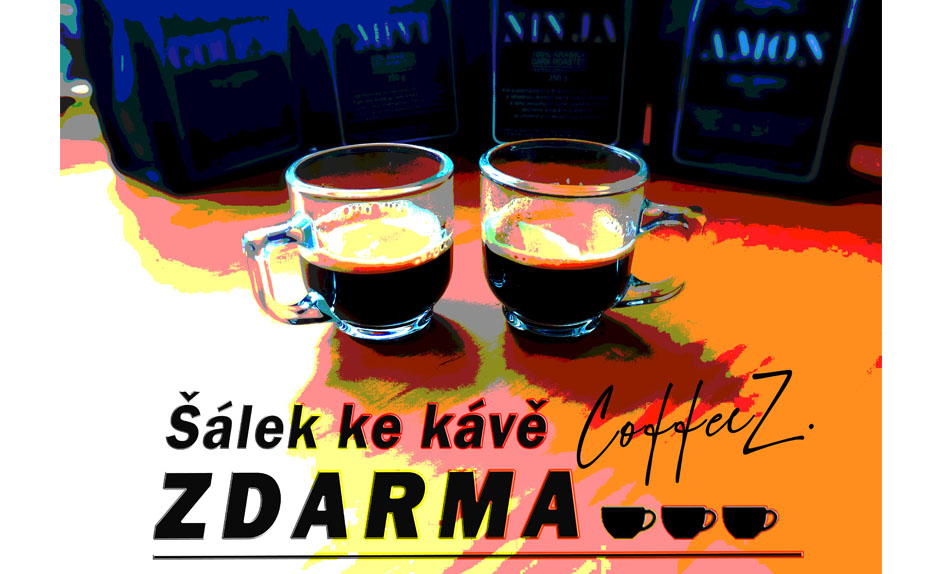 šálek na espresso k nákupu kávy zdarma
