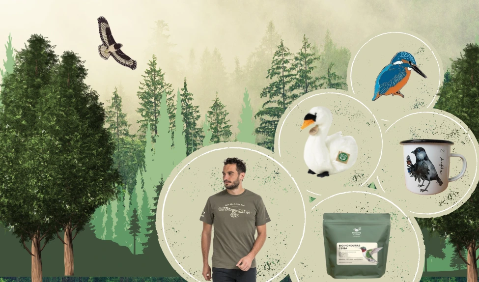 Odznáčky, plyšoví ptáčci a značkové zboží ČSO