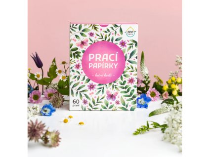 Prací papírky EcoHaus 5 praní luční kvítí