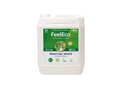 FeelEco prací gel na bílé prádlo 5 l