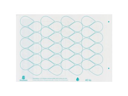 Samolepky na okna - UV kapky 40 ks