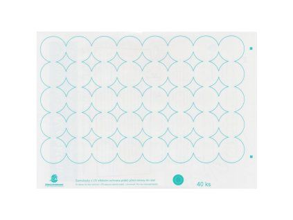3484 samolepky na okna uv kolecka v kolecku 40 ks