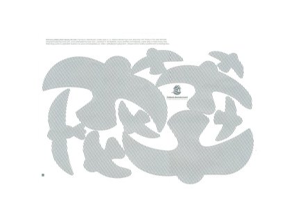 Samolepky na okna - ptačí siluety šedé s pruhy 9 ks