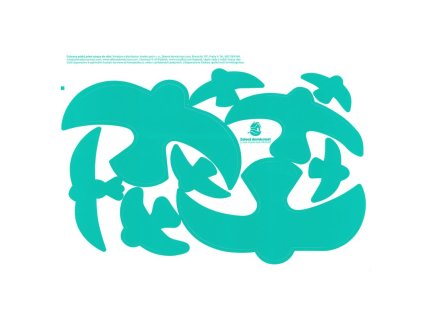 Samolepky na okna - ptačí siluety modré 9 ks