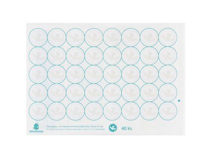 3532 samolepky na okna uv snimatelne kolecka 40 ks