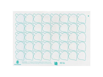 Samolepky na okna - UV listy lípy 40 ks