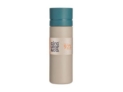 3784 lahev circular chalk and teal 600ml