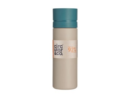 Lahev Circular Chalk and Teal 600ml