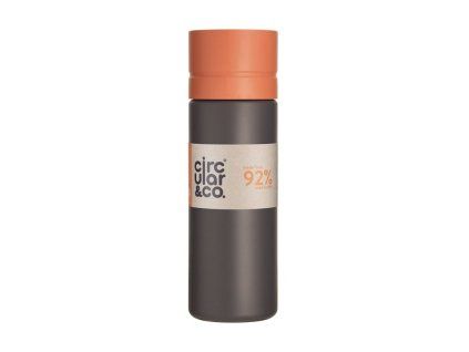3787 lahev circular grey and orange 600ml