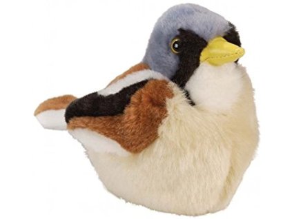 Plyšový zpívající ptáček - sýkořice vousatá