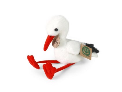 Plyšový ptáček - mini čáp