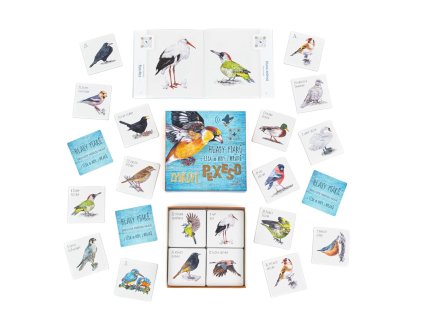 zvukove pexeso hlasy ptaku z lesa od vody z mraku