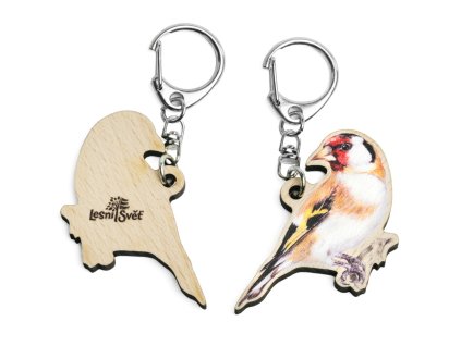 privesek na klice zvire stehlik