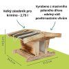9097 2 krmitko pro ptaky chalet velke