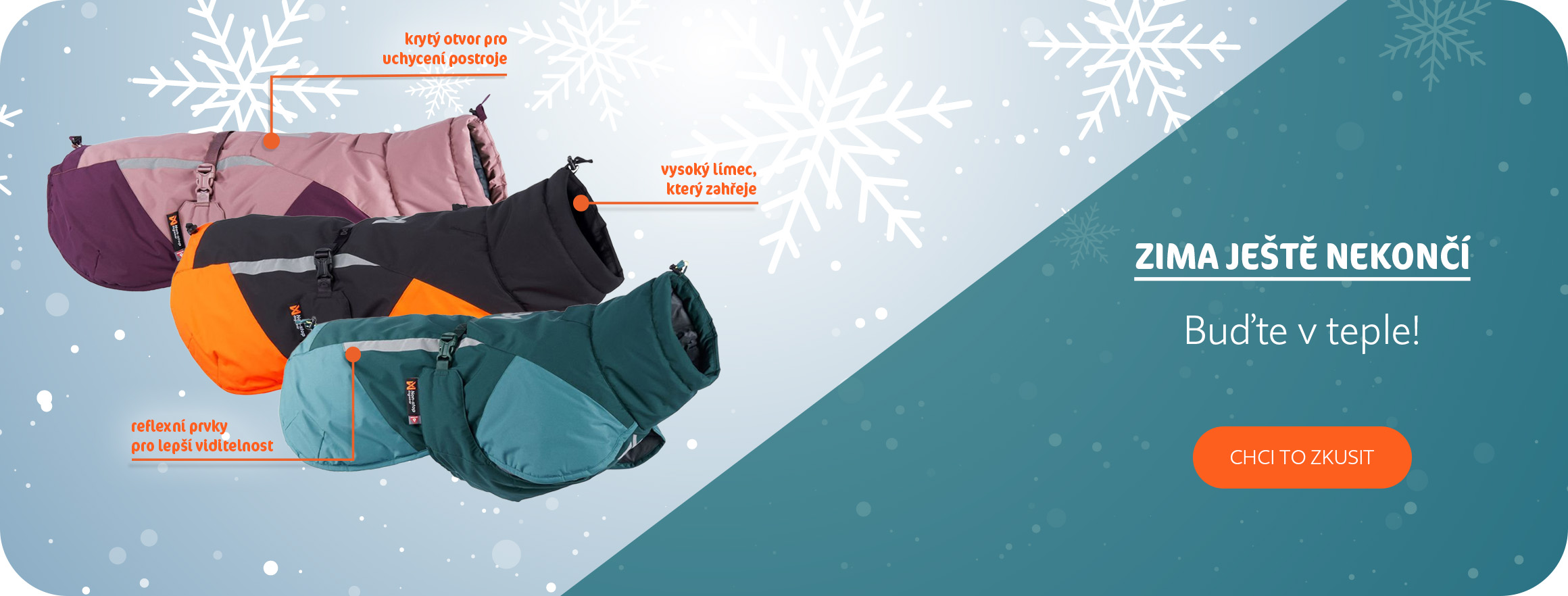 Zimní bundy pro psy