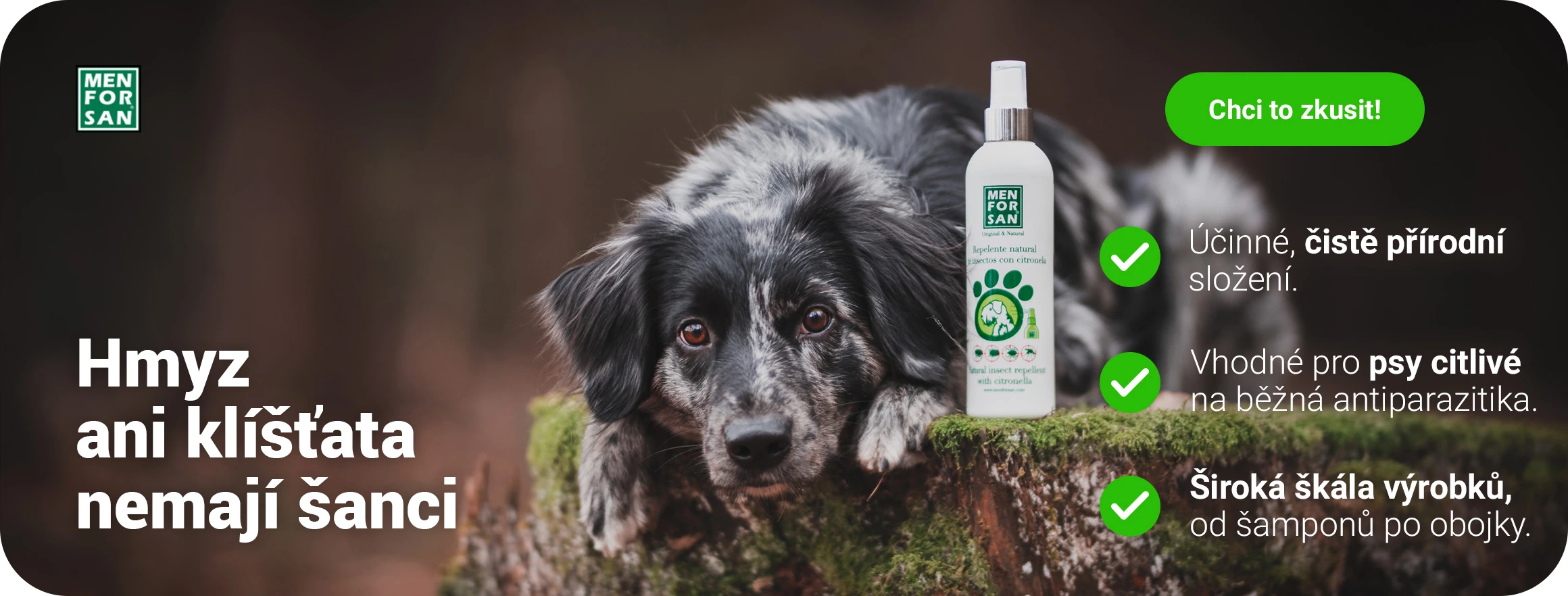 Menforsan - Přírodní antiparazitika pro psy