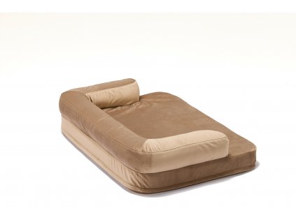 brown dog stretch bed lebeddie 0426