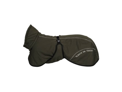 3238 BAY Mesh Dog Coat, Low set tail Olive 01 Web