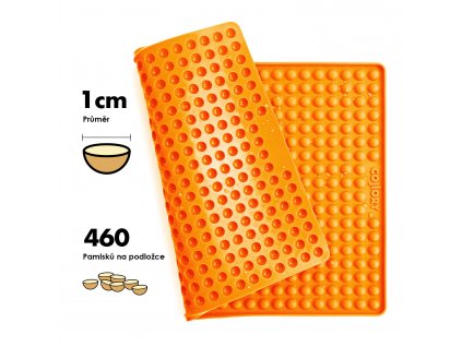 1cm Halbkugel Backform orange 05