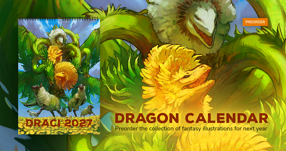 Preorder the collection of fantasy illustrations for next year