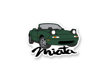 Miata na brg nalepka