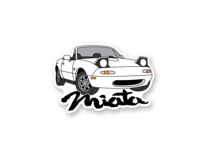 Nalepka MX 5 NA Crystal White