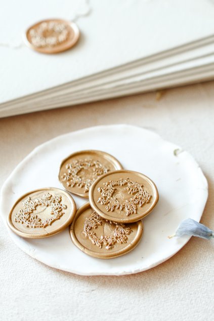 vosková pečeť svatební pečetě pečeť na oznámení ruční pečeť svatební doplňky pečeť květinový vzor pečetě na obálky (25