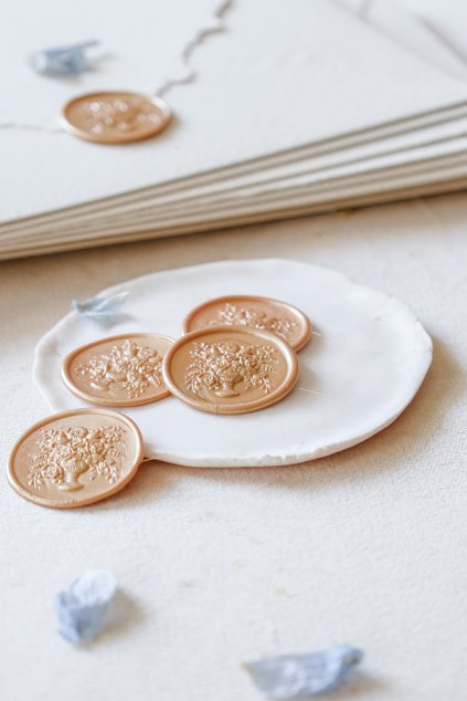 Vosková pečeť Květinová