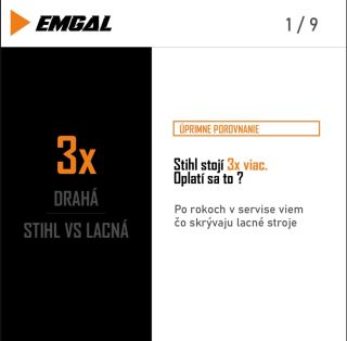 Lacná VS STIHL. 🧐🤯 Lámeš si hlavu či ušetriť alebo rači zainvestovať do píly, kosačky alebo krovinorezu. Pozri príspevok a...