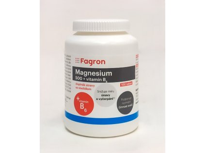 Magnesium 500 mg + vitamín B6