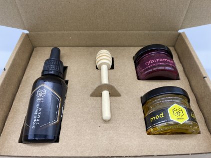 Medový box s minimedy a propolisovou tinkturou