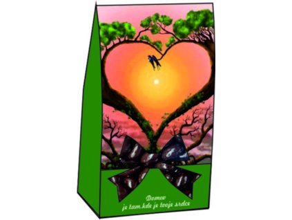 Srdce Mandle v čokoládě