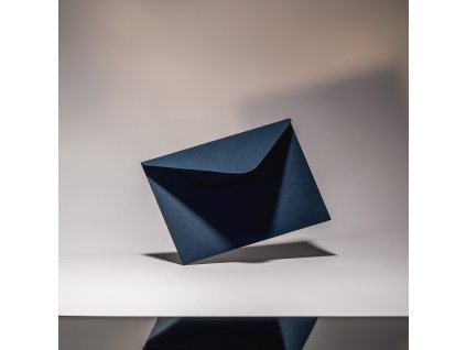 Obálka C6, Twill Indigo, 120 g, šípová klopa