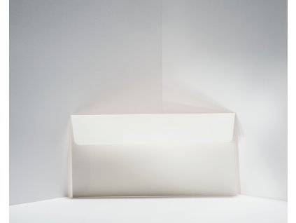 Obálka DL, Rives Dot Natural White, 170 g, rovná klopa