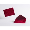 Obálka B6, flokáž, Rudě rudá