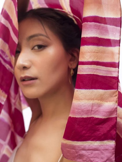 Silk Scarf rani pink