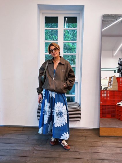 Šaty Yui - Upcyklovaná balvna - batika