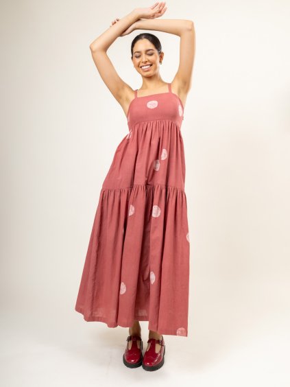 Šaty Julie - Upcyklovaná balvna - batika