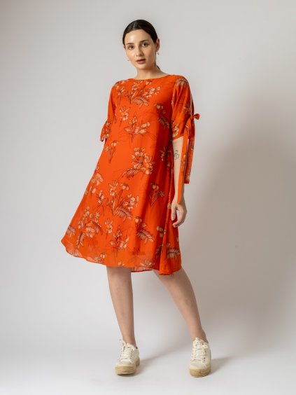 šaty lisa - recyclovaný poly chiffon - tištěné