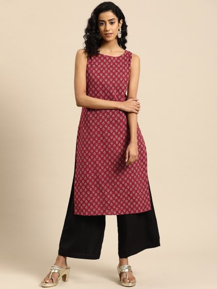 8b885080 ba44 4cf4 a252 0b24cf92ee471705914135672 Anayna Womens Printed Straight Kurta 261705914135259 1