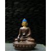 Socha Buddha Šákjamuni - bronzový s pozlaceným obličejem