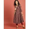 ffe34641 46c4 4c72 82ec 85c3eb3629cb1566194879142 Taavi Women Rust Brown Kalamkar
