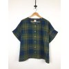 BoxSh cot 2 Blue & green madras check